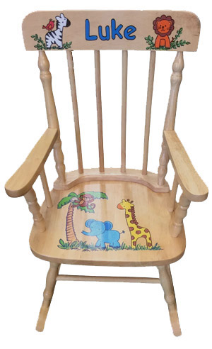 rocking chair jungle animals